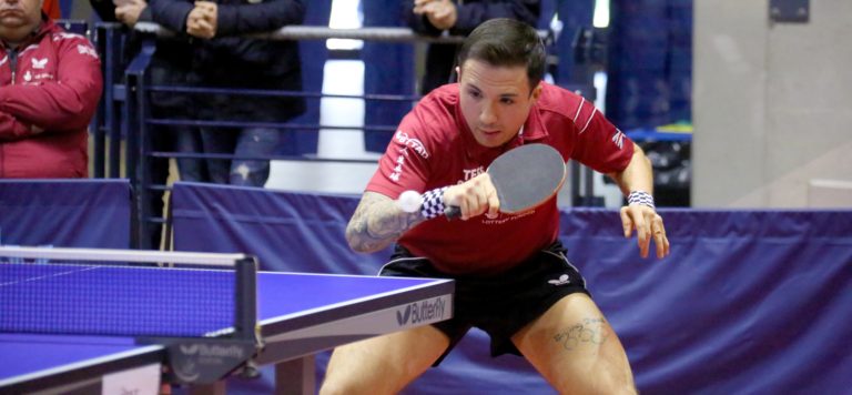 photo of Will Bayley playing table tennis