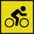 Icon of a figure cycling