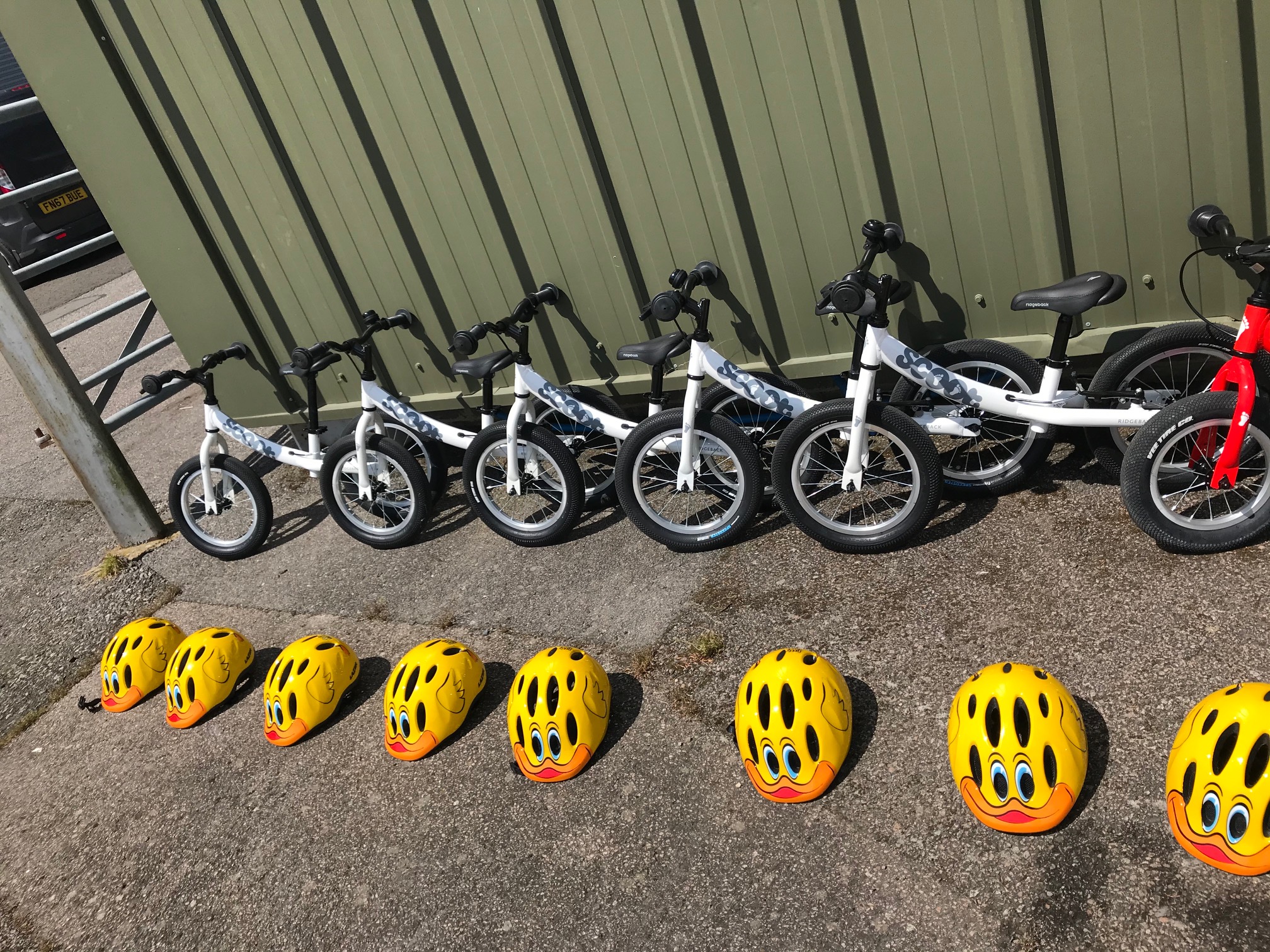 row of bikes